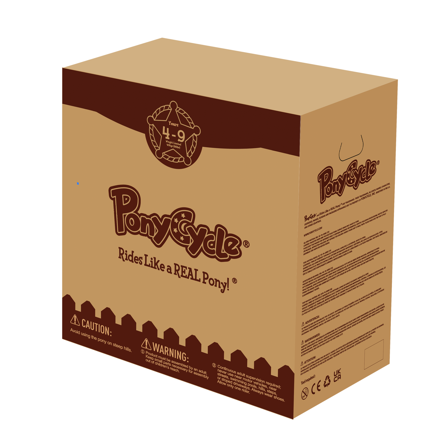 PonyCycle® Ride on Unicorn Size 5 for Age 7+ Purple(UK&EU in Stock)