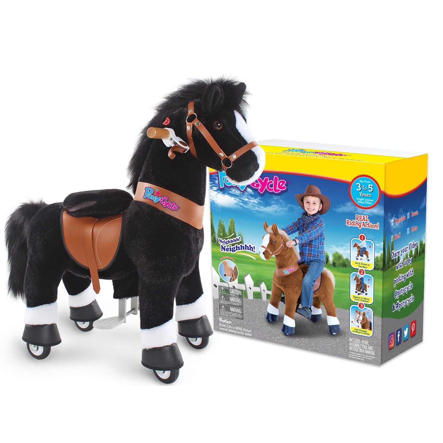 Horse toy Age 3-4 Black (EU in stock)