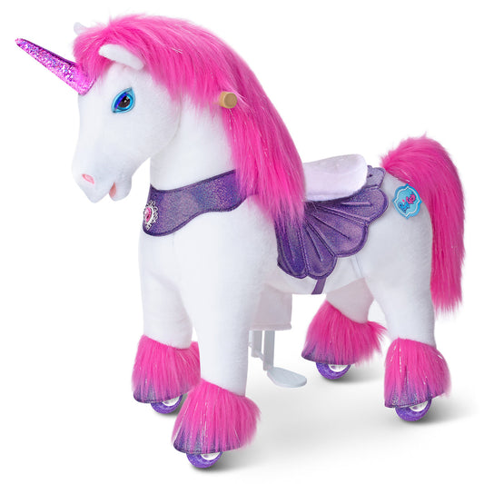 Model Y® Pink Unicorn Rideable Toy for Age 3-4（EU in Stock）