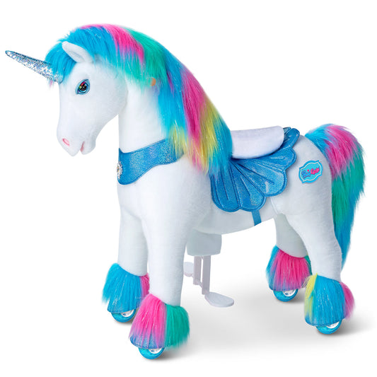 Model Y® Rainbow Unicorn Rideable Toy for Age 4-7（EU in Stock）