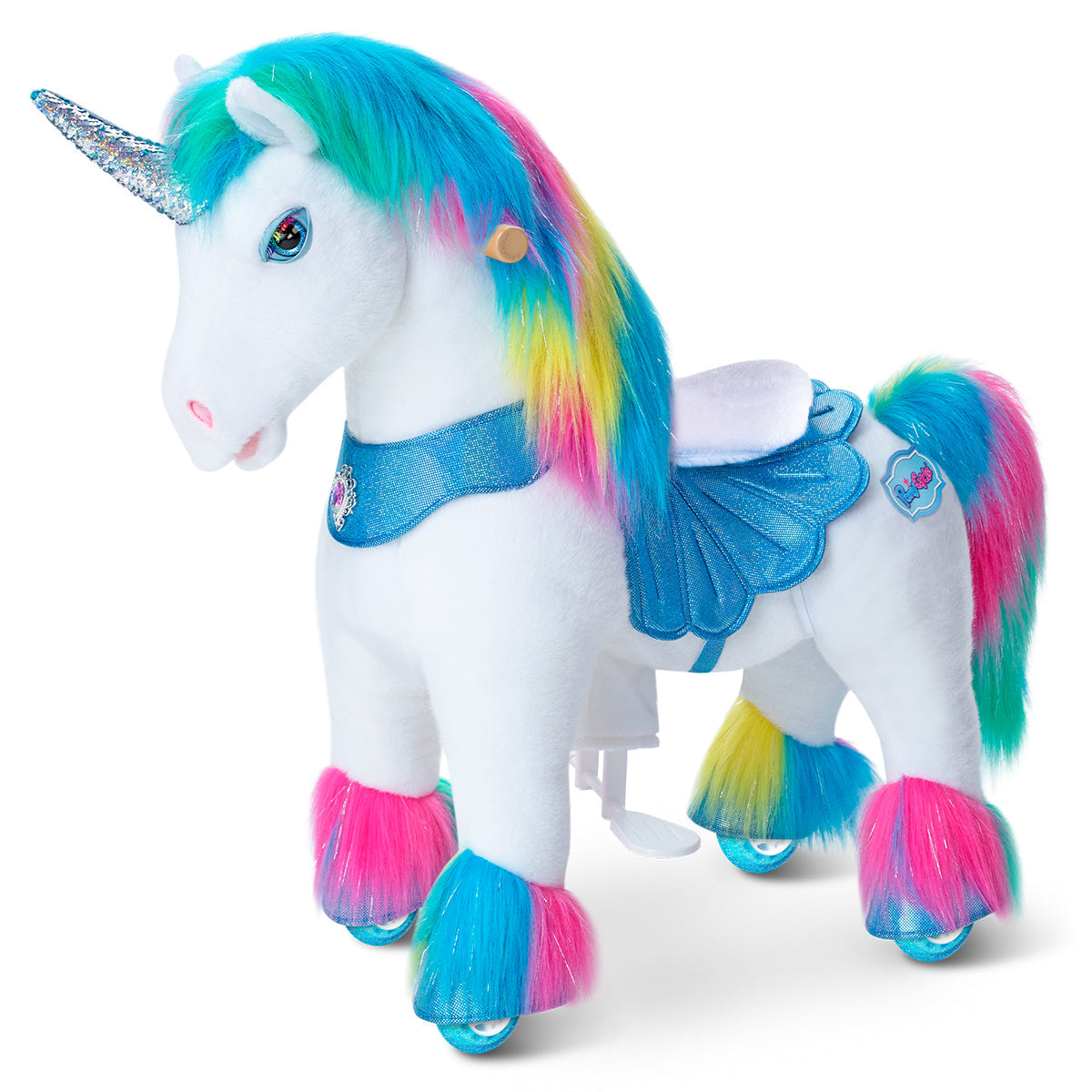 Model Y® Rainbow Unicorn Rideable Toy for Age 3-4（EU in Stock）