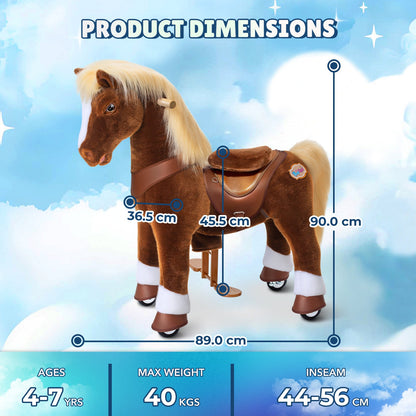 Model Y® Brown Horse Rideable Toy for Age 4-7（EU in Stock）