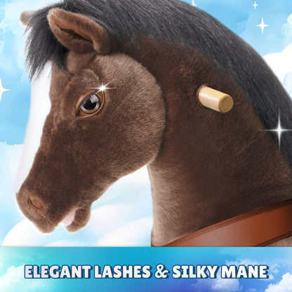 Model Y® Chocolate Brown Horse Rideable Toy for Age 3-4（EU in Stock）