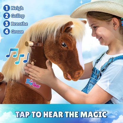 Model Y® Brown Horse Rideable Toy for Age 3-4（EU in Stock）