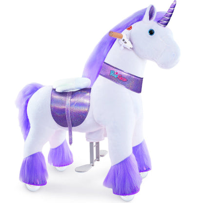 Ride-on plush unicorn Age 4-7 Purple（EU in Stock）