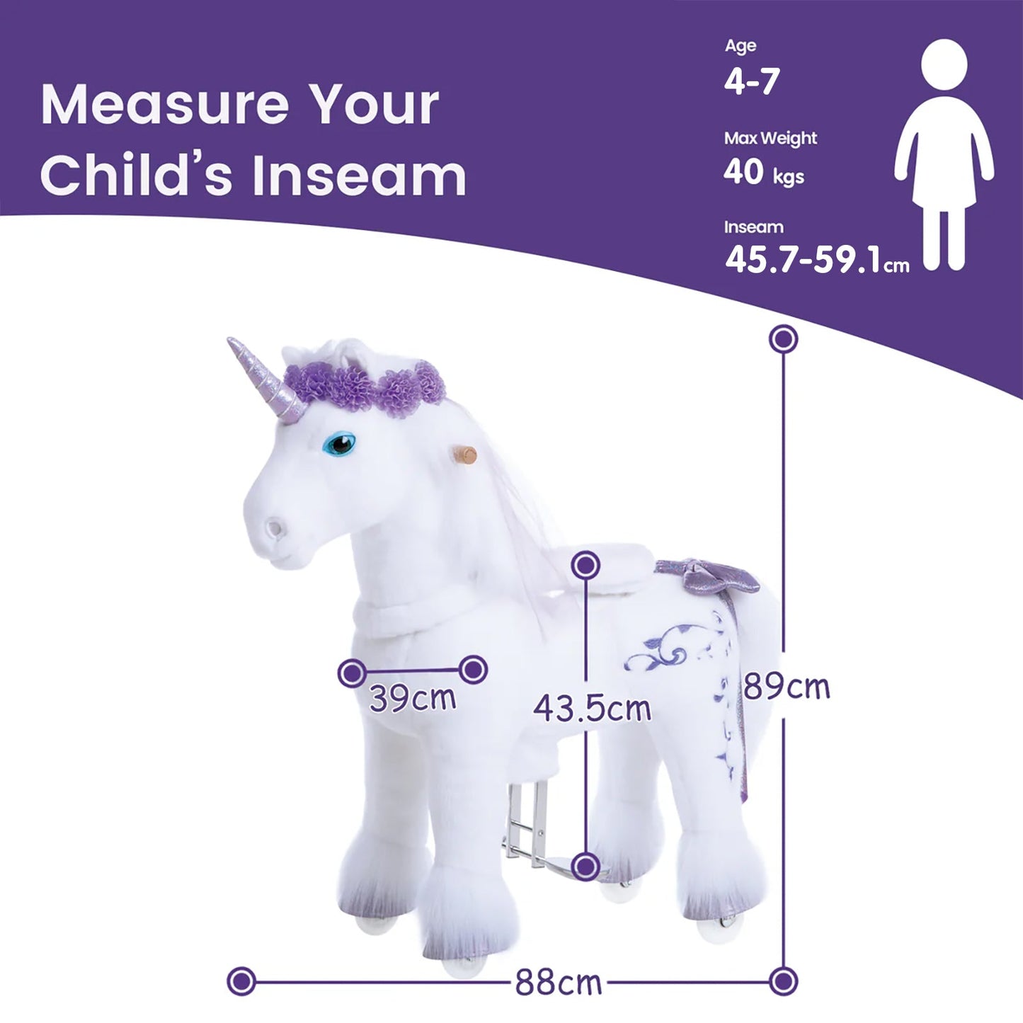 Model X® Purple Unicorn Toy for Age 4-7（EU in Stock）