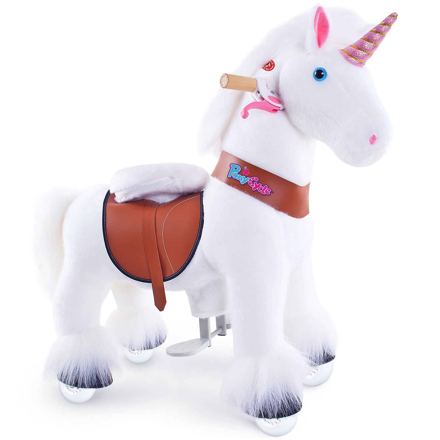Unicorn ride-on toy Age 3-4 White（UK&EU in Stock）