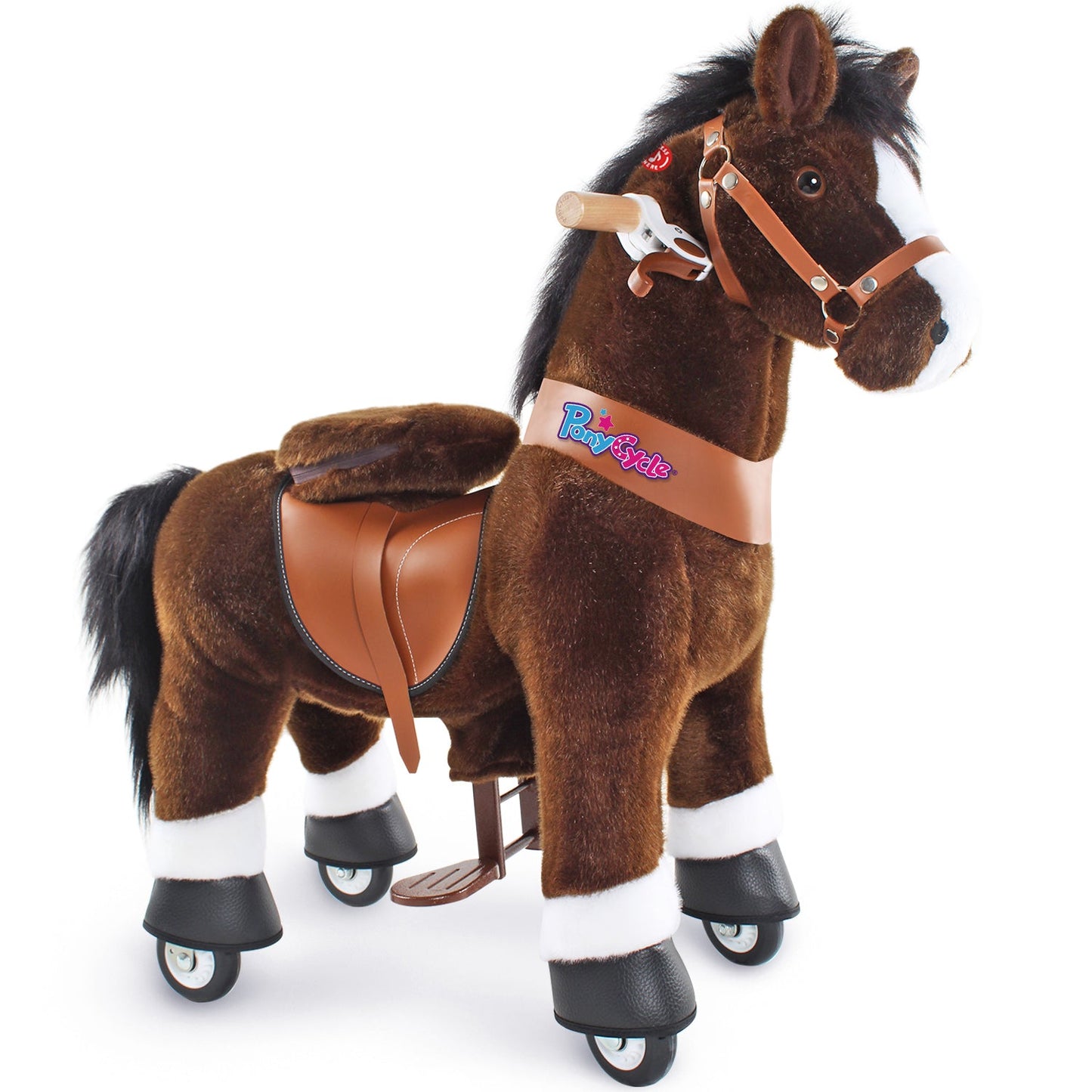 Ride-on horse toy Age 3-4 Chocolate（UK&EU in Stock）
