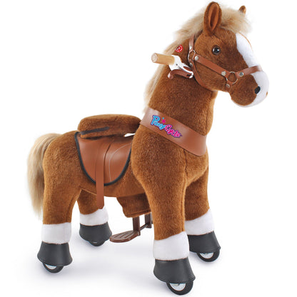 Ride-on pony toy Age 3-4 Brown（UK&EU in Stock）