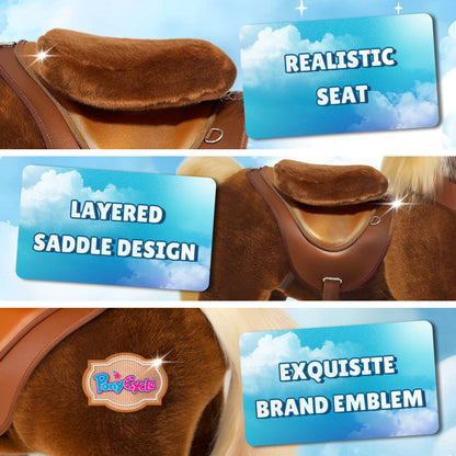 Model Y® Brown Horse Rideable Toy for Age 4-7（EU in Stock）