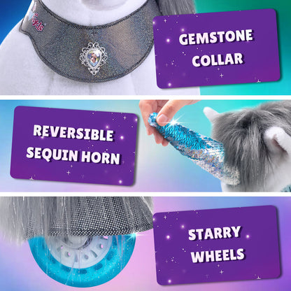 Model Y® Grey Unicorn Rideable Toy for Age 4-7（EU in Stock）