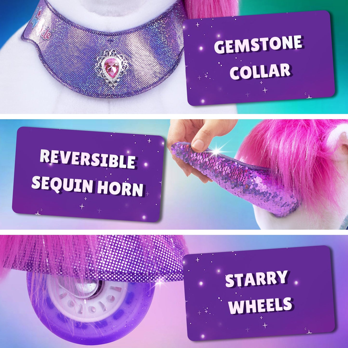 Model Y® Pink Unicorn Rideable Toy for Age 3-4（EU in Stock）