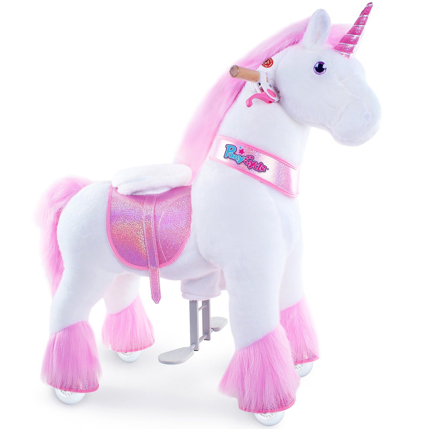 Ride-on plush unicorn Age 4-7 Pink（EU in Stock）