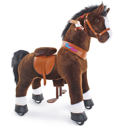 Riding horse toy Age 4-7 Chocolate（UK&EU in Stock）