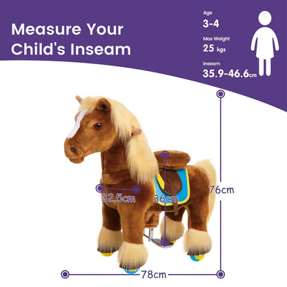 Model X® Riding Horse Toy for Age 3-4 Brown（EU in Stock）