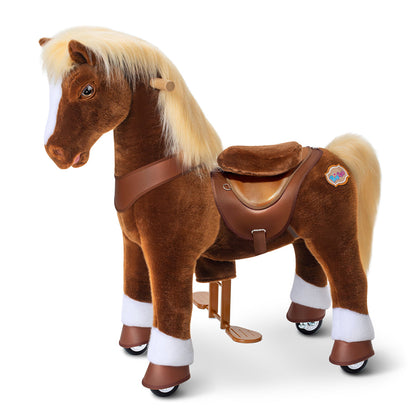 Model Y® Brown Horse Rideable Toy for Age 4-7（EU in Stock）