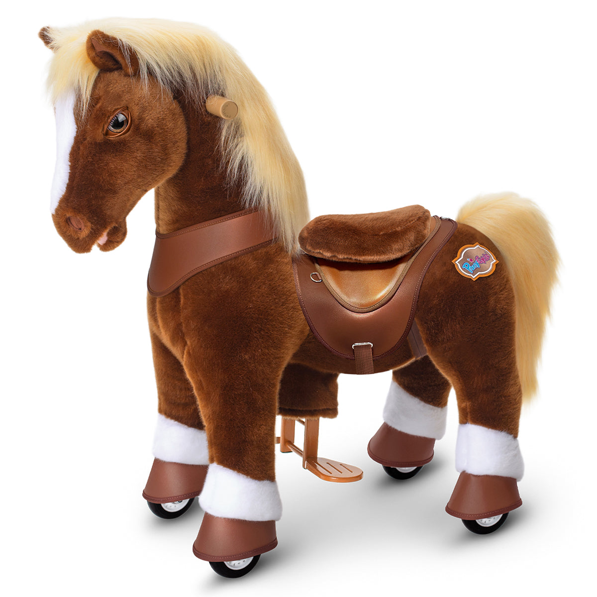 Model Y® Brown Horse Rideable Toy for Age 3-4（EU in Stock）