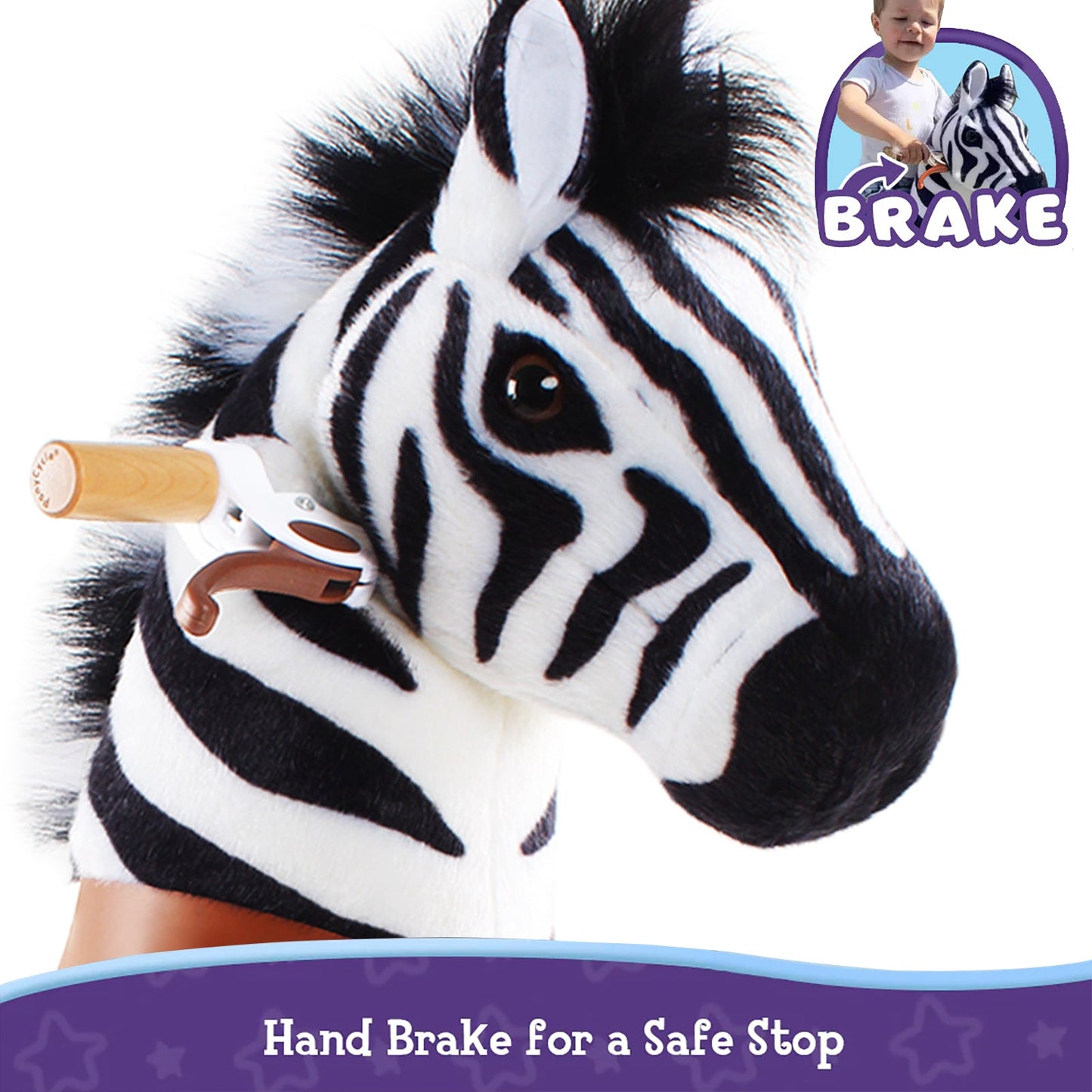 PonyCycle® Ride-on Zebra Age 3-4（UK&EU in Stock）