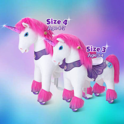 Model Y® Pink Unicorn Rideable Toy for Age 3-4（EU in Stock）