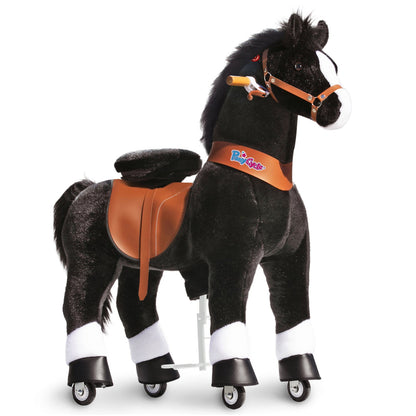 PonyCycle® Ride on Horse Size 5 for Age 7+ Black（UK&EU in Stock）