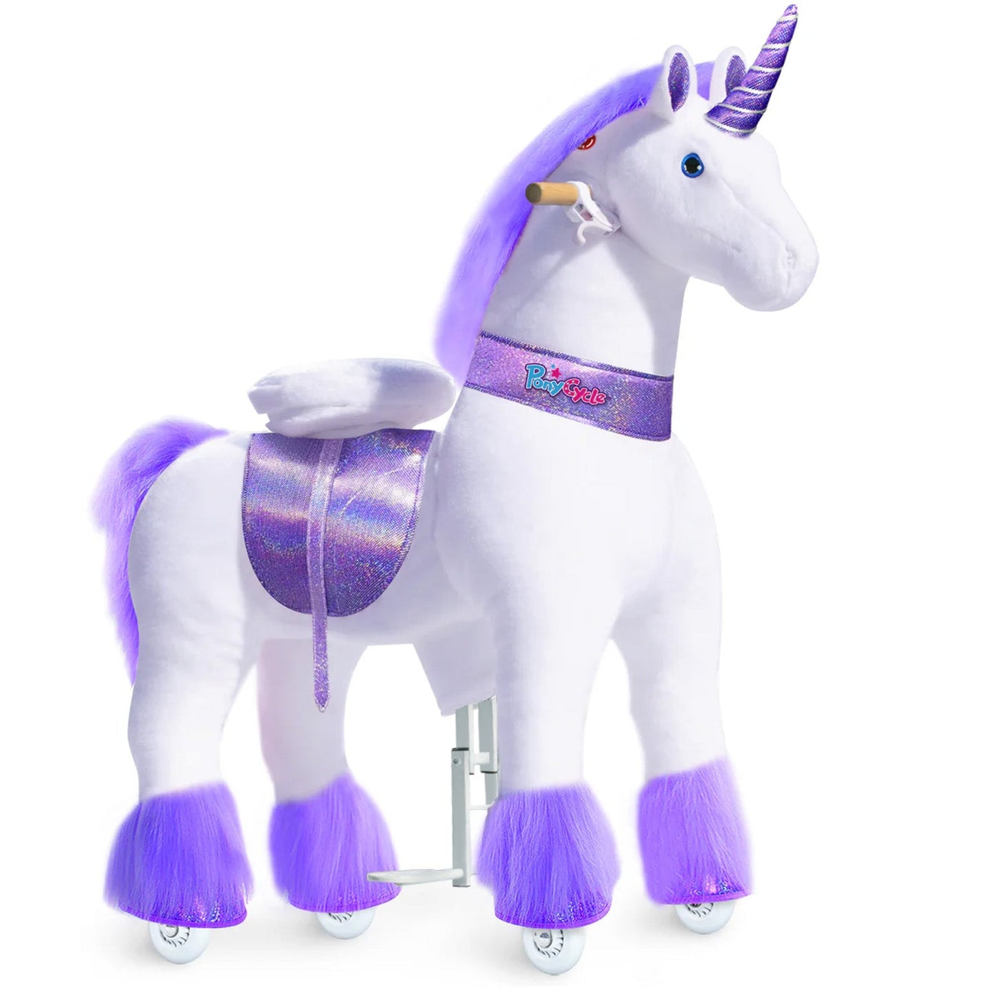 PonyCycle® Ride on Unicorn Size 5 for Age 7+ Purple（UK&EU in Stock）