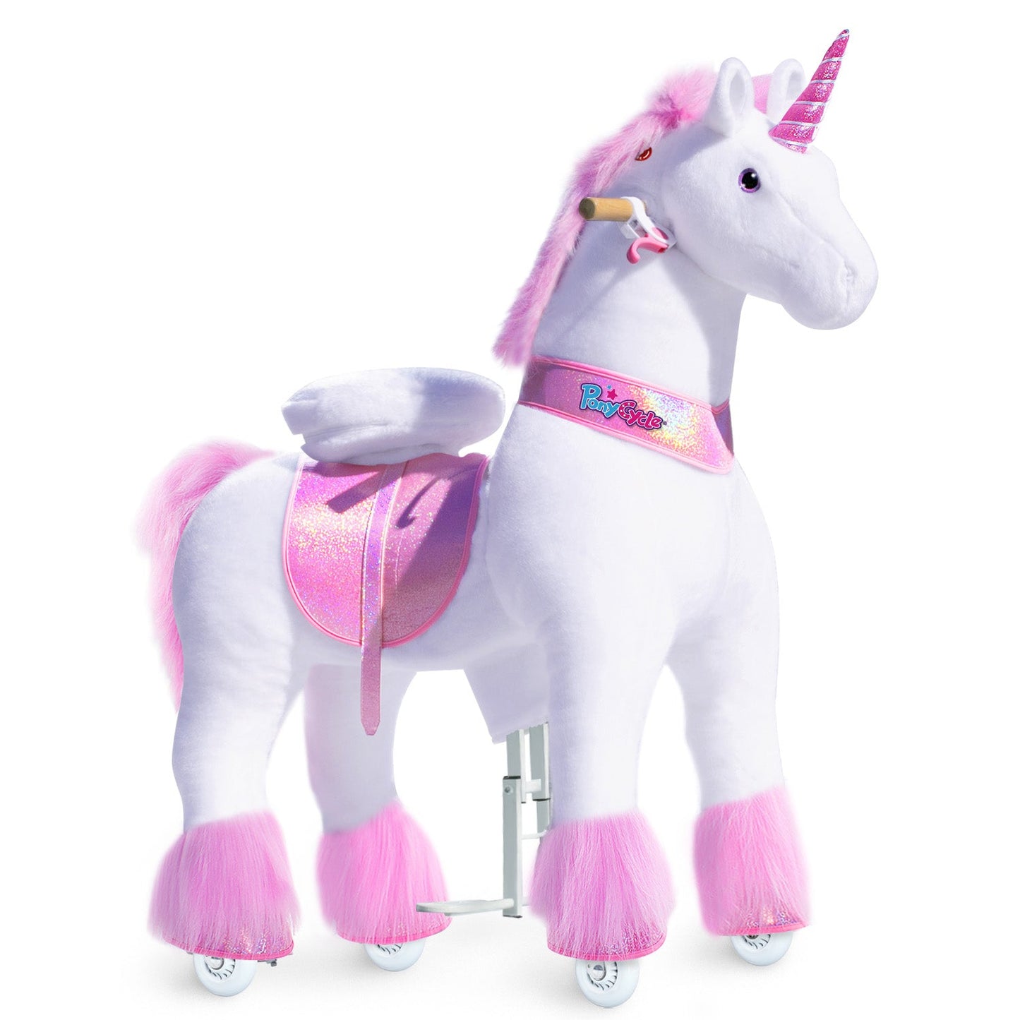 PonyCycle® Ride on Unicorn Size 5 for Age 7+ Pink（EU in Stock）