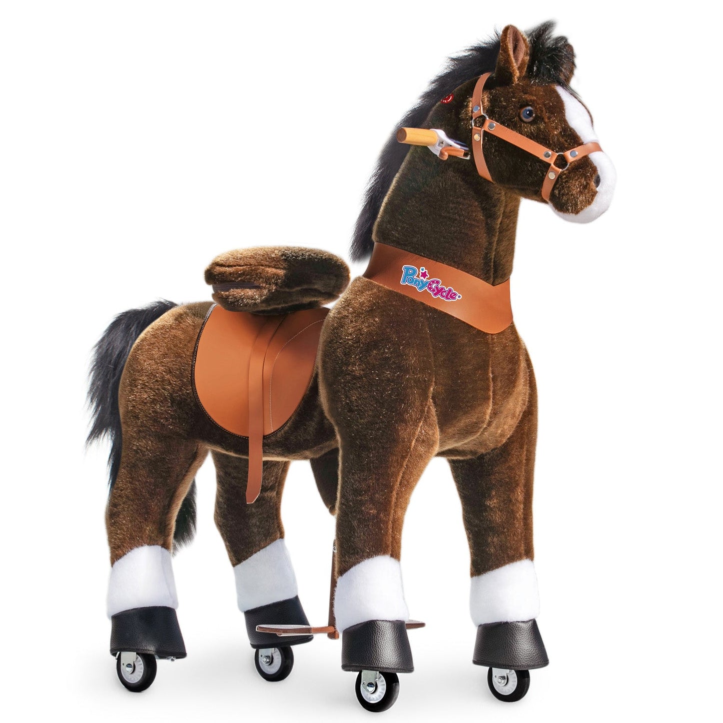PonyCycle® Ride on Horse Size 5 for Age 7+ Chocolate（UK&EU in Stock）