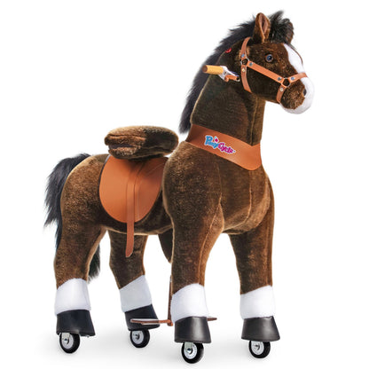 PonyCycle® Ride on Horse Size 5 for Age 7+ Chocolate（UK&EU in Stock）