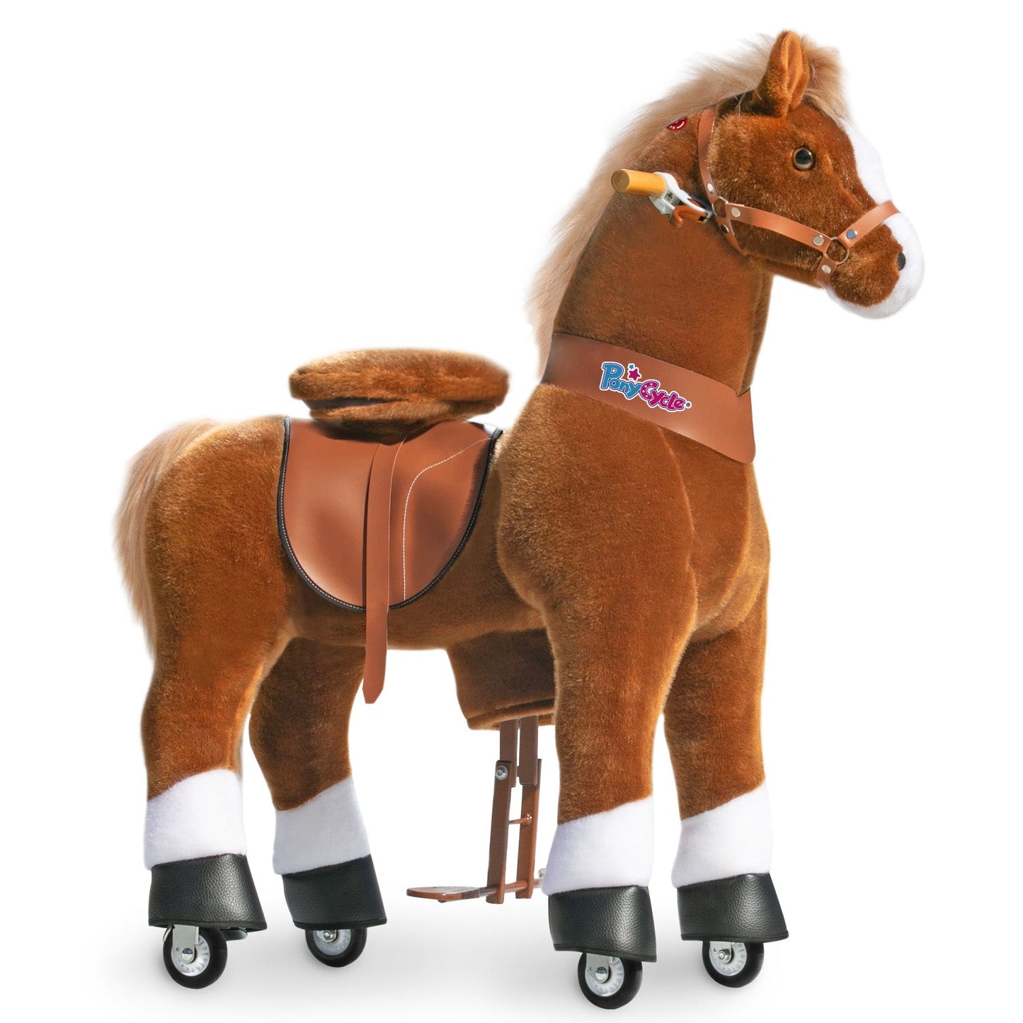 PonyCycle® Ride on Horse Size 5 for Age 7+ Brown（UK&EU in Stock）