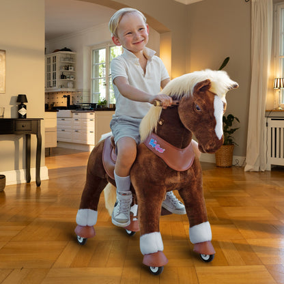 Model Y® Brown Horse Rideable Toy for Age 4-7（EU in Stock）