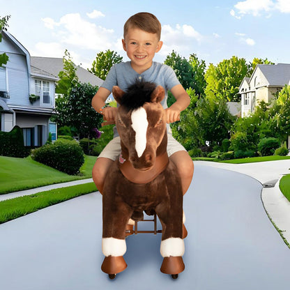 Model Y® Chocolate Brown Horse Rideable Toy for Age 4-7（EU in Stock）